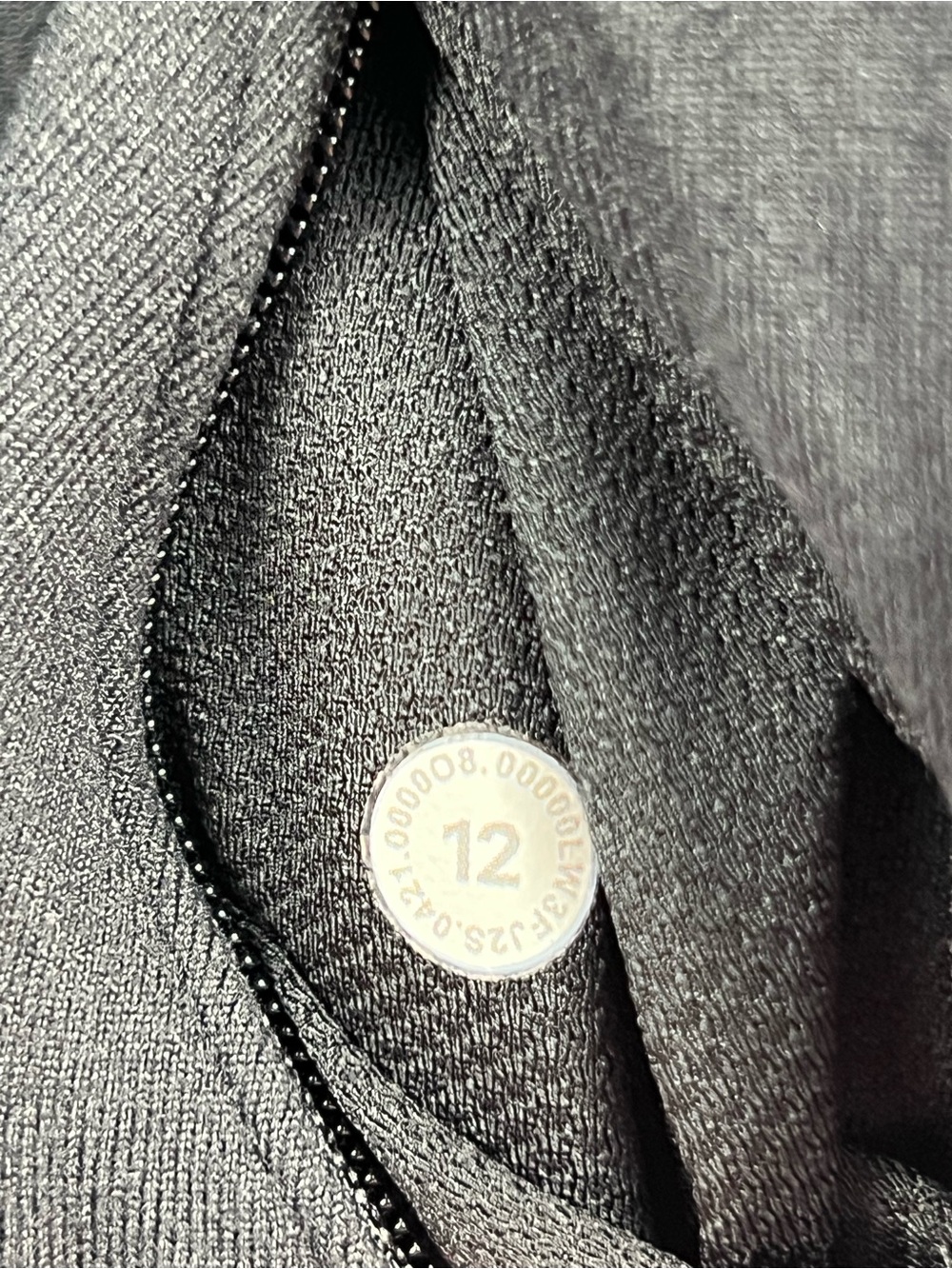 Lululemon Ready To Rulu Fleece Pullover Mock Neck Heathered Black Size 12 - Picture 6 of 7